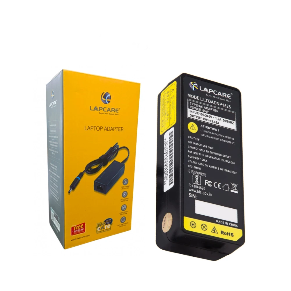 Lapcare Laptop Adapter Compatible For Toshiba 65w | 19v/3.42a | 5.5mm x 2.5mm view 5